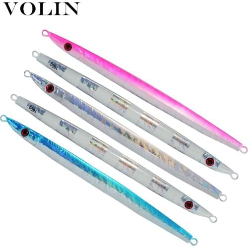 VOLIN NEW Slow Jigging Metal Lead Lure 120g 160g 200g Saltwater Metal Fishing Lure Artificial Bait Casting Tackle