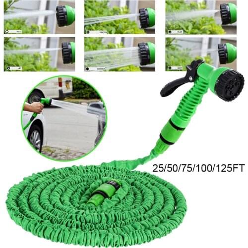 Garden Hose Pipe Expandable Watering Hose Magic Hose 7 Patterns Water Gun Sprinkler for Car Cleaning Outdoor Garden Supplies