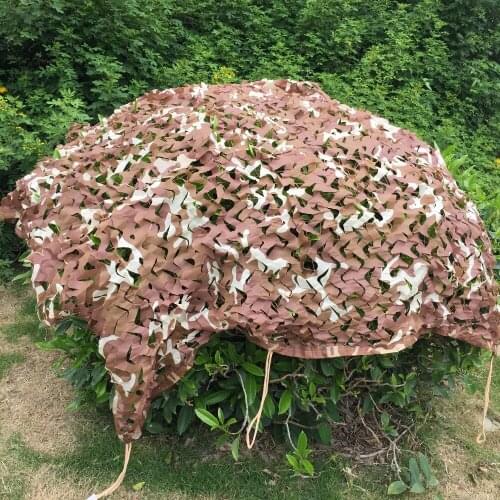 3* 5m desert military camouflage net backside with mesh net for Hunting hiking outdoor sport fishing net decoration netting