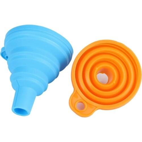L41E Silicone Collapsible Funnel Foldable Resuable Funnel Painting Tool for 5D DIY Diamond Painting for Kits Adults