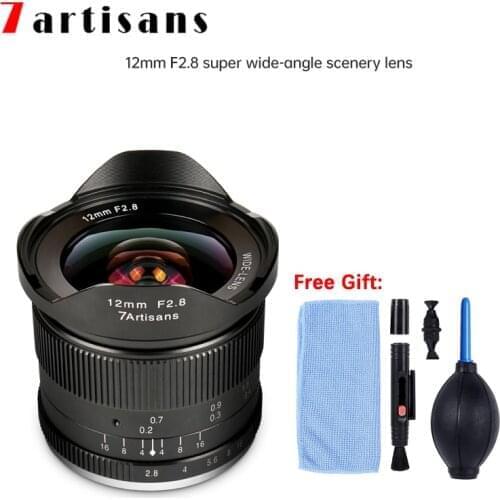 7artisans 12mm F2.8 Ultra Wide Angle Manual Focus micro single Lens For E-mount Aps-c Mirrorless Cameras A6500 A6300 A7 A6000