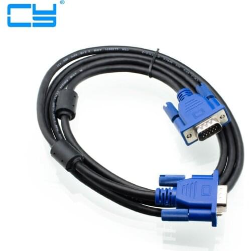 5 FT SVGA VGA Monitor Cable M/M Male To Male Extension cable adapter 5ft 1.5m 150cm
