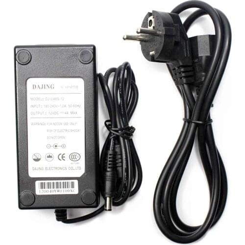 Power Supply 12VDC 4A 48W AC Power Adapter for LCD Monitor