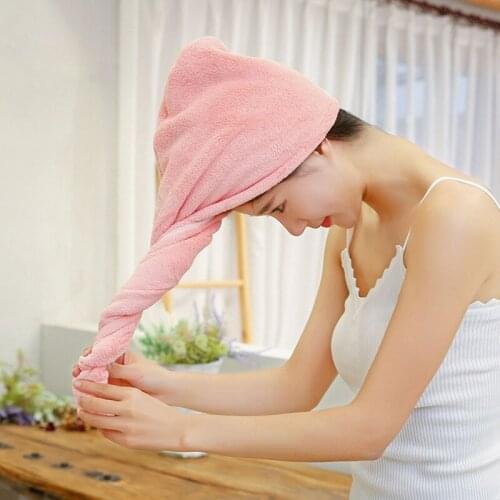 Fast Dry Hair Cap Anti-Frizz And Microfiber Ultra Absorbent Hair Dry Towels Cap Girls Long Hair Quick Drying Bath Towel Hat