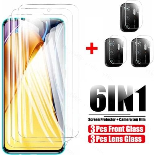 Poco m3 pro case tempered glasses for xiaomi poco m3 m 3 pocom3 pro m3pro x3pro x3 f3 x 3 glas hd screen protectors camera film