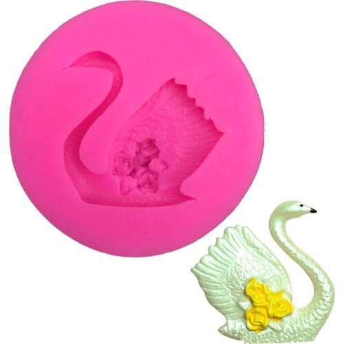 Goose Turkey Shape 3D fondant cake silicone mold food grade mastic confeitaria jello pastry candy making decoration tools F0251