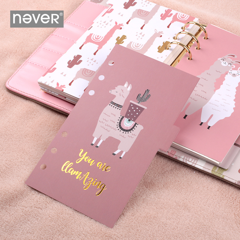 Never Cute Kitty Cat Index Dividers for Lovedoki Dokibook A6 Spiral Notebook Planner Accessories Filler Page Bookmark Stationery