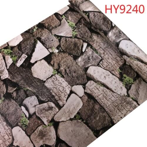 Papel de parede quality wall paper 3d stone brick wallpaper easy to use clean for livingroom TV textured peel and wall stick