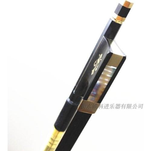 Quality carbon fiber violin bow , black bow hair , 4/4 size violin bow