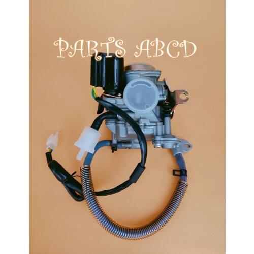 139QMB PD18 Carburetor with metal cap and Oil tube for GY6 50cc Moped Scooter