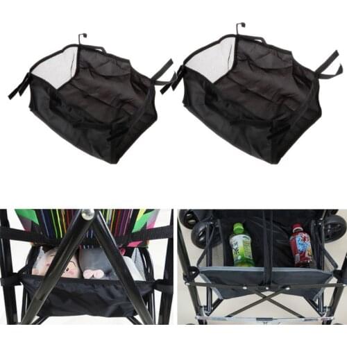 Baby Stroller Basket Newborn Bottom Organizer Bag Stroller Hanging Basket