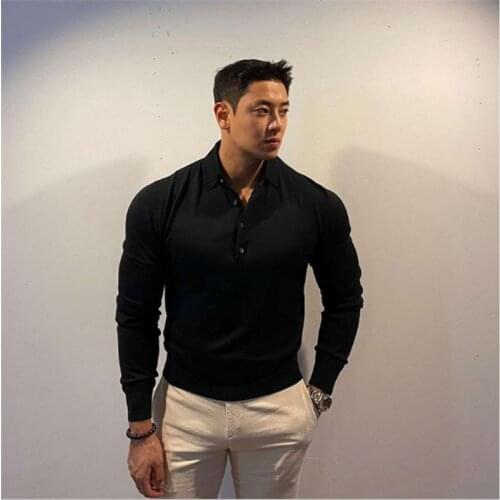 KUXEECOOL Long Sleeve Polos For Men