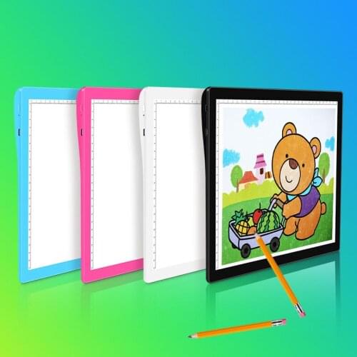 HOT Variety Level A4 Soft Light Drawing Board Childrens Toy Copy Pad Painting Educational Girls Boy Kids Creative Gifts Writing