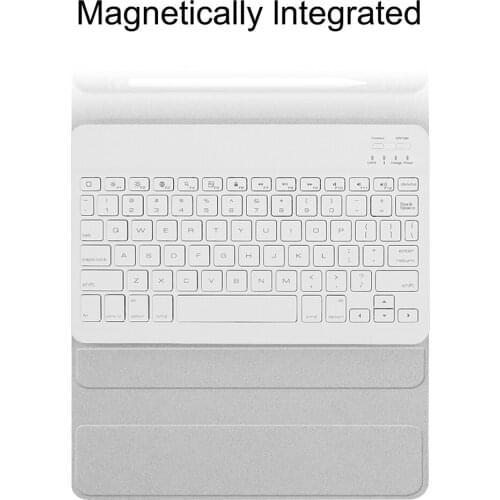 New BT Wireless Keyboard Case For Pro 11 Tablet Case with Wireless English Keyboard PU Leather Tablets Keyboard Case Set