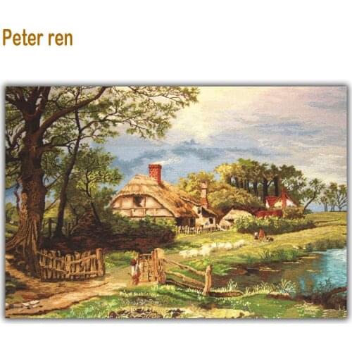 Peter ren New Fashion Diy Diamond painting Landscape Diamond embroidery Resorts Full coverage square diamond mosaic rhinestones