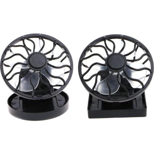 Drop Ship&Wholesale Mini Portable Clip-On Solar Panel Powered Cooling Fan For Travel Camping Fishing Sep.25