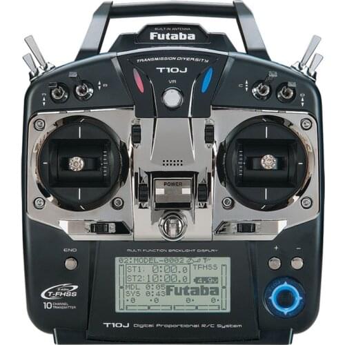 Original Futaba T10J 10-channel aircraft wireless remote control with R3008SB receiver for helicopter fixed wing drone / glider