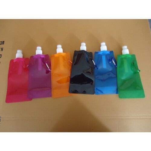 Quevinal Portable Folding Collapsible Reusable Water Bottle Plastic Bag Outdoor Sport Travel Cycling Camping Hiking Drinkware