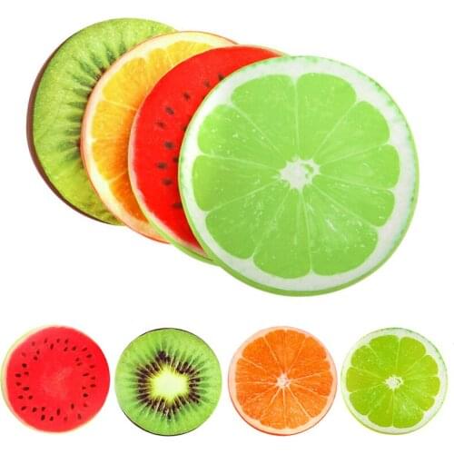 Universal 3D Fruit Round Chair Cushion Soft Removable Washable High Quality Sofa Pillow Home Decoration Office Seat Cushion Mat