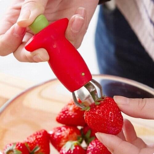 Strawberry tomato stem remover Straw remover Fruits and vegetables fast sheller peel Go to the leaf tool kitchen accessories