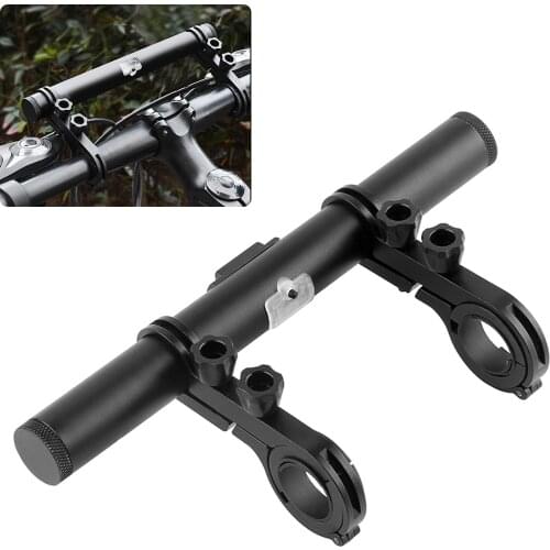 Bicycle Handlebar Extended Bracket USB Charging Power Bank Bike Front Light Mount Bar Holder Cycling Handlebar Extender