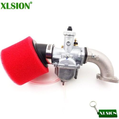 XLSION Mikuni 26mm Carburetor Air filter Assembly For 110cc 125cc 140cc YX Lifan SSR Motorcycle Motocross Pit Dirt Bike CRF50