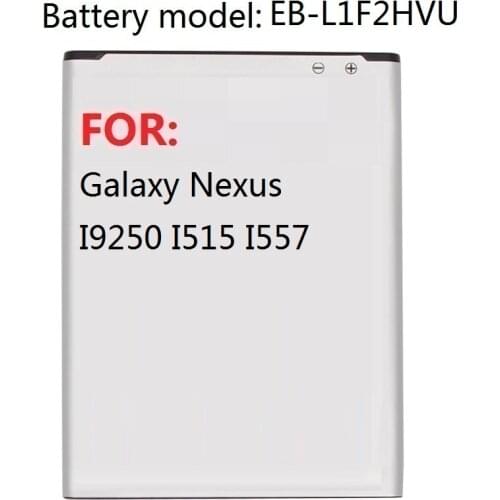 Replacement Battery EB-L1F2HVU For Samsung Galaxy Nexus I9250 I515 I557 Authentic Phone Battery 1750mAh