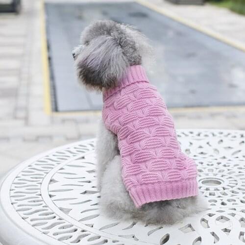 Dog Winter Clothes Knitted Pet Clothes For Small Medium Dogs Chihuahua Puppy Pet Sweater Yorkshire Pure Dog Sweater Ropa Perro