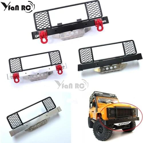 1pcs Aluminium Alloy Metal Bumper with Metal Center Net For MN D90 D91 99S RC Car Upgrade Spare Parts Accessories Y09
