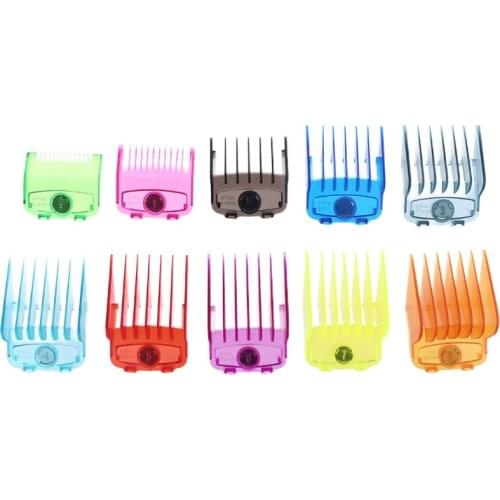 10 Pcs/set Professional Oil Head Electric Clippers Magnet Caliper Limit Comb Hair Clipper Tooth Guides Combs Cutting Tool