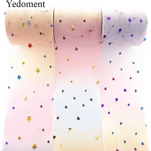 10Yards/roll 3" 7.5cm Rainbow Tulle Roll Organza Tutu Fabric Baby Shower Party Supplies DIY Hair Bows Handmade Materials