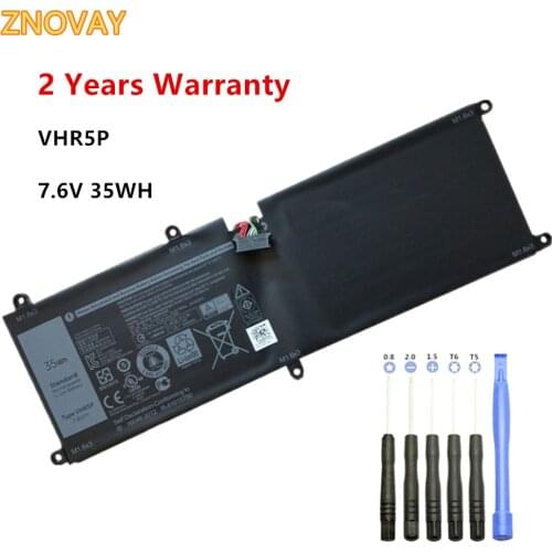 ZNOVAY VHR5P Laptop Battery For DELL Latitude 11 5175 Tablet RHF3V XRHWG 0XRHWG 7.6V 35WH