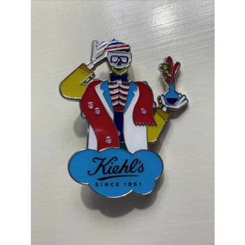 Kiehls Colorful Hard Enamel Lapel Pin Brooch Tie Tag For Hat Backpack Jacket Challenge Coin Can be Customized with Your Logo