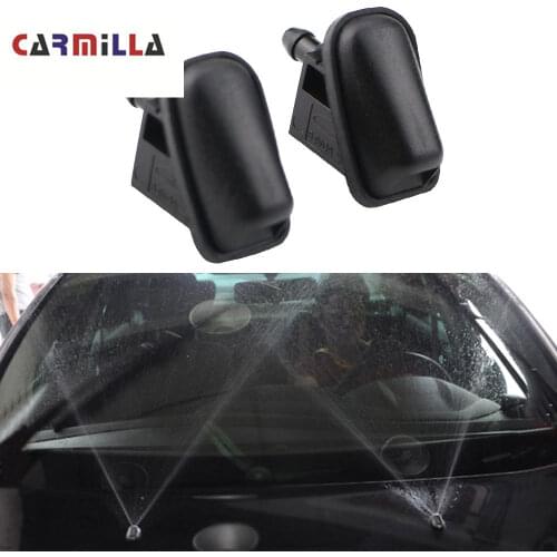 2Pcs Sprinkler Head Car Windshield Wiper Jet Washer Nozzle Fan Shaped Water Spray for Ford Focus 2 3 4 MK2 MK4 MK3 Parts