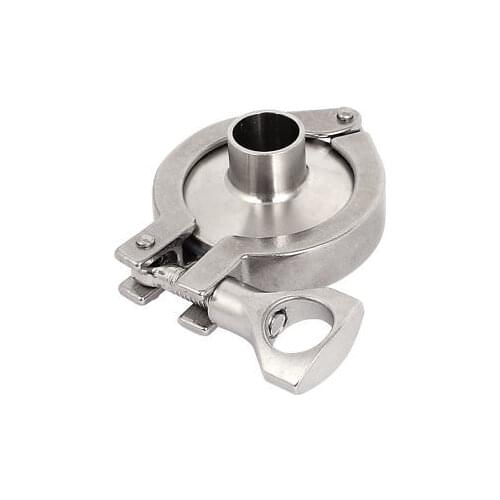 19mm OD Sanitary Pipe Clover Ferrule Gasket Stainless Steel 1.5" Tri Clamp Set