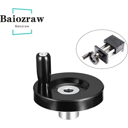 3D Printer T8 Screw Supporting Handwheel ID 8mm OD 63mm Alloy Handwheel Bakelite Handwheel Handle 3D Printer Parts