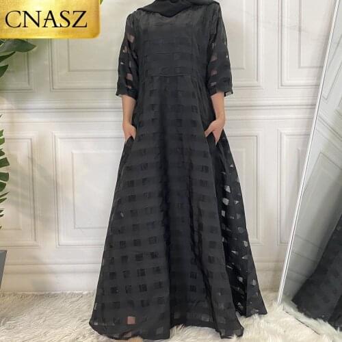 New Muslim Abaya Maxi Dress half Sleeve Robe Gowns party Style Moroccan Burka Kaftan Hijab Islamic Clothing Middle East Arab
