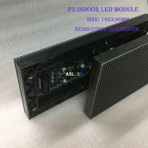 P3 indoor hd 192x96mm led module high quality P2.5 P3 P4 P5 P6 P7.62 P8 P10 LED panel full color led video display
