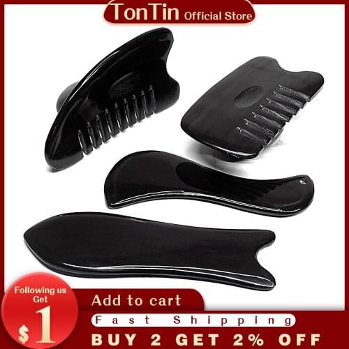 Natural Horn Plate Scraping Female Body General Meridian Face Facial Beauty Bar Muscles Legs cervical vertebra eye dedicated