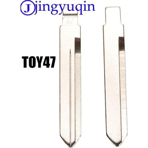 Jingyuqin Toy47 For Toyota Corolla Key Blade Remote Control Flip Blade KD Remote Uncut Blade Blank