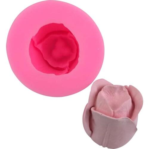 Stereo tulip flower styling silicone mold aromatherapy candle simulation flower mold turn sugar baking chocolate mold soap mold