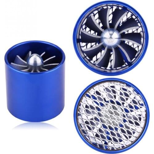 55mm Car Air Intake Turbonator Single Fan Turbine Super Charger Gas Fuel Saver Turbo Super Charger Fuel Saver