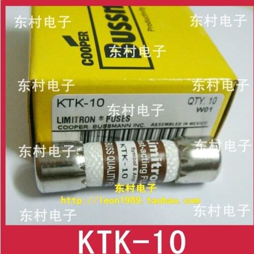 US BUSSMANN fuse Limitron ceramic fuse KTK-10 10A 600V KTK-10