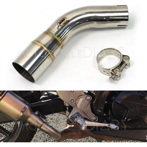 For SUZUKI SV650 SV650X SV650S Motorcycle Escape Moto Exhaust Modified Slip-On 51mm PitBike Elbow Interface Mid Middle Link Pipe