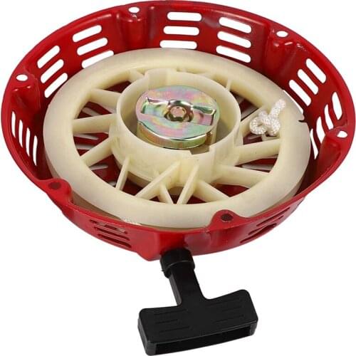 Pull Starter Recoil With Flange Cup Set For Honda Gx340 11Hp & Gx390 13Hp Lawn Mower Generator Engine Starter Rope