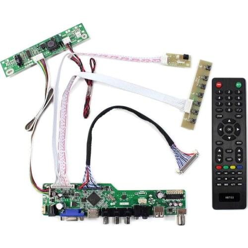 TV+HD MI+VGA+AV+USB LCD Controller Board For 21.5inch 1920x1080 T215HVN01.0 M215HW03 V1 V2 M215HGE-L23 LCD Screen