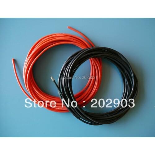 1meter Red+1meter Black 20# 20 AWG 20AWG Heatproof Soft Silicone Silica Gel Wire Connect Cable For RC Model Battery Part WOW-37