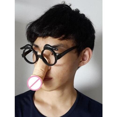 1pc Halloween Plastic Penis Willy Fun Glasses Frame Christmas Hen Night Accessory Penis Sunglasses