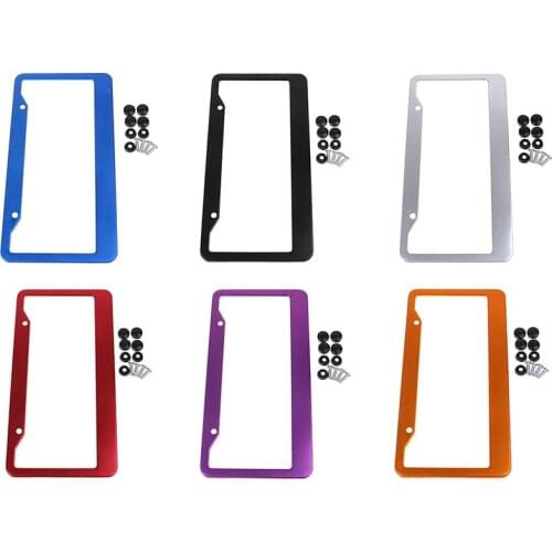 1Pc Universal US Auto Car Aluminum License Plate Frame Cover Car Accessary