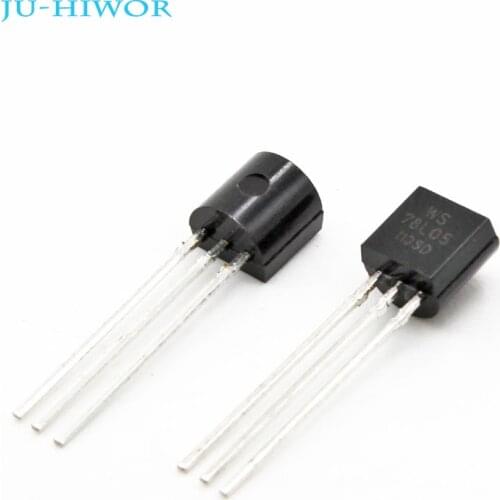 100pcs/lot 78L05 3-Terminal Positive Voltage Regulators TO-92 Output +5V 100mA Overload